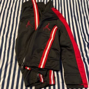 Jordan track suit for baby boy Size 2T red and black